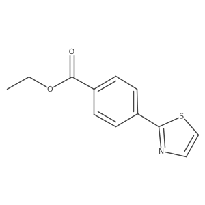 4-Thiazol-2-yl-benzoic acid ethyl ester Structure