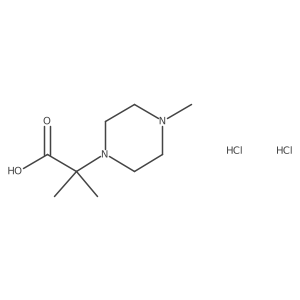 2-Methyl-2-(4-methylpiperazin-1-yl)propanoicaciddihydrochloride结构式