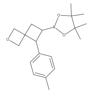 4,4,5,5-Tetramethyl-2-[trans-7-(p-tolyl)-2-oxaspiro[3.3]heptan-6-yl]-1,3,2-dioxaborolane Structure
