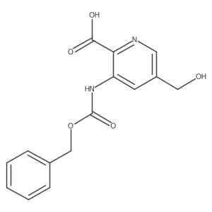3-{[(Benzyloxy)carbonyl]amino}-5-(hydroxymethyl)pyridine-2-carboxylic acid Structure
