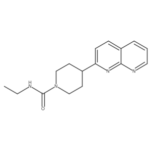 N-ethyl-4-(1,8-naphthyridin-2-yl)piperidine-1-carboxamide Structure