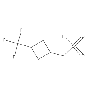 [3-(Trifluoromethyl)cyclobutyl]methanesulfonyl fluoride Structure