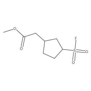 Methyl 2-[3-(fluorosulfonyl)cyclopentyl]acetate结构式