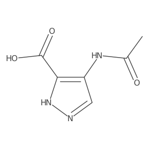 4-acetamido-1H-pyrazole-5-carboxylic acid Structure