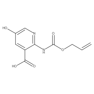 5-Hydroxy-2-{[(prop-2-en-1-yloxy)carbonyl]amino}pyridine-3-carboxylic acid Structure