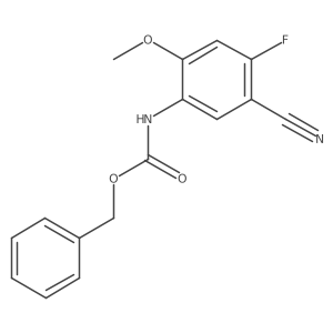 benzyl N-(5-cyano-4-fluoro-2-methoxyphenyl)carbamate结构式