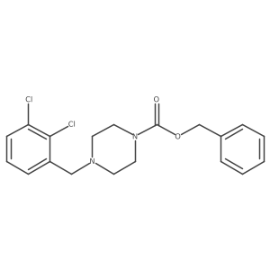 Benzyl 4-[(2,3-dichlorophenyl)methyl]piperazine-1-carboxylate结构式