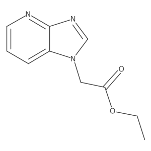 Ethyl 1H-imidazo[4,5-b]pyridine-1-acetate结构式