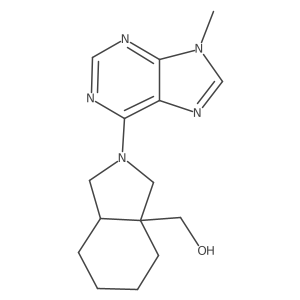 [2-(9-methyl-9H-purin-6-yl)-octahydro-1H-isoindol-3a-yl]methanol Structure