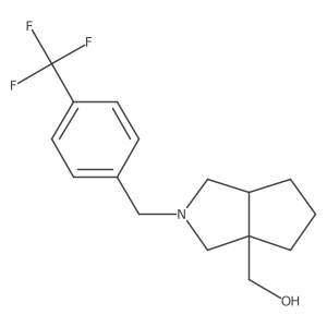 (2-{[4-(Trifluoromethyl)phenyl]methyl}-octahydrocyclopenta[c]pyrrol-3a-yl)methanol Structure