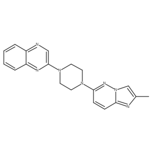 2-(4-{2-Methylimidazo[1,2-b]pyridazin-6-yl}piperazin-1-yl)quinoxaline Structure