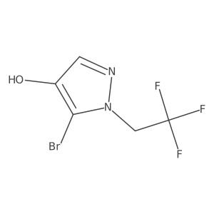5-bromo-1-(2,2,2-trifluoroethyl)-1H-pyrazol-4-ol结构式