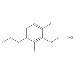 [(2,4-Difluoro-3-methoxyphenyl)methyl](methyl)amine hydrochloride Structure