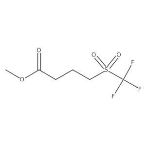 Methyl 4-trifluoromethanesulfonylbutanoate结构式