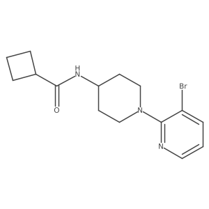 N-[1-(3-bromopyridin-2-yl)piperidin-4-yl]cyclobutanecarboxamide Structure