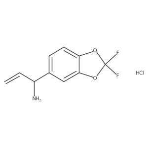 1-(2,2-Difluorobenzo[D][1,3]dioxol-5-YL)prop-2-EN-1-amine hydrochloride结构式