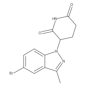 3-(5-Bromo-3-methyl-1H-indazol-1-yl)-2,6-piperidinedione Structure