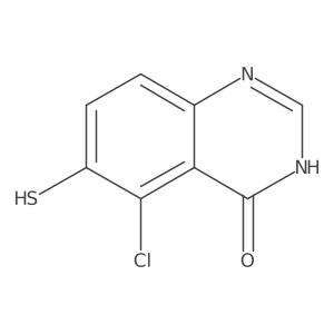 5-Chloro-6-mercaptoquinazolin-4(3H)-one结构式