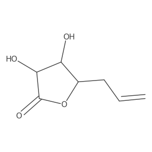 D-lyxo-Hept-6-enonic acid, 5,6,7-trideoxy-, I(3)-lactone Structure