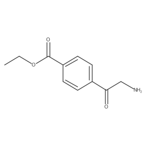 Ethyl 4-(2-aminoacetyl)benzoate Structure