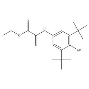 Ethyl 2-[[3,5-bis(1,1-dimethylethyl)-4-hydroxyphenyl]amino]-2-oxoacetate Structure