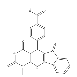 Methyl 4-(7-methyl-4,6,17-trioxo-5,7,9-triazatetracyclo[8.7.0.03,8.011,16]heptadeca-1(10),11,13,15-tetraen-2-yl)benzoate Structure