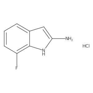 2-Amino-7-fluoroindole hydrochloride结构式