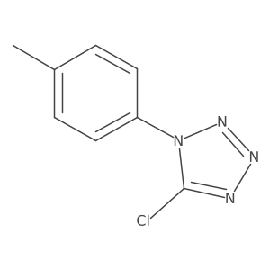 5-chloro-1-(4-methylphenyl)-1H-1,2,3,4-tetrazole结构式