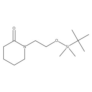 1-(2-{[Tert-butyl(dimethyl)silyl]oxy}ethyl)-2-piperidinone Structure