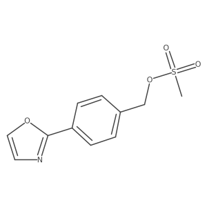 Benzenemethanol, 4-(2-oxazolyl)-, 1-methanesulfonate Structure