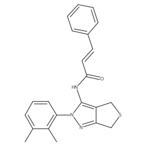 (Z)-N-(2-(2,3-dimethylphenyl)-4,6-dihydro-2H-thieno[3,4-c]pyrazol-3-yl)-3-phenylacrylamide Structure