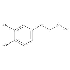 2-Chloro-4-(2-methoxyethyl)phenol Structure