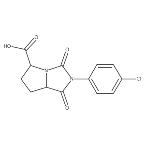 1h-Pyrrolo[1,2-c]imidazole-5-carboxylic acid,2-(4-chlorophenyl)hexahydro-1,3-dioxo- Structure
