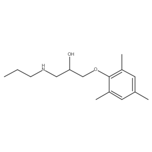 1-(Propylamino)-3-(2,4,6-trimethylphenoxy)-2-propanol Structure