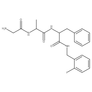 Glycyl-D-alanyl-N-[(2-iodophenyl)methyl]-L-phenylalaninamide Structure