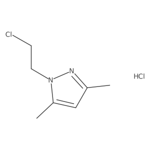1-(2-chloroethyl)-3,5-dimethyl-1H-pyrazole hydrochloride结构式