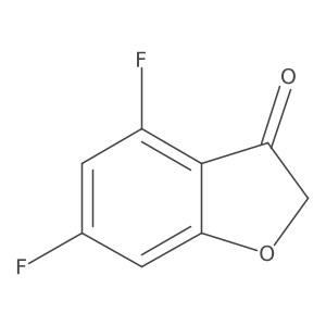 4,6-Difluoro-2,3-dihydro-1-benzofuran-3-one结构式