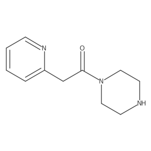 1-(Piperazin-1-yl)-2-(pyridin-2-yl)ethan-1-one结构式
