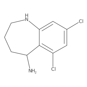 6,8-Dichloro-2,3,4,5-tetrahydro-1H-benzo[B]azepin-5-ylamine Structure