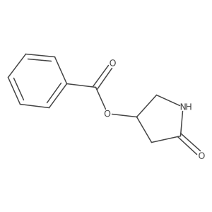 (+-)-4-(Benzoyloxy)-2-pyrrolidinone结构式