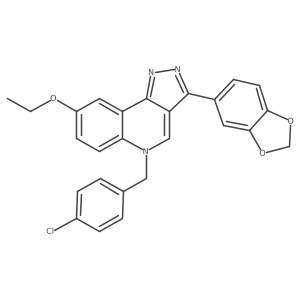 3-(2H-1,3-benzodioxol-5-yl)-5-[(4-chlorophenyl)methyl]-8-ethoxy-5H-pyrazolo[4,3-c]quinoline Structure