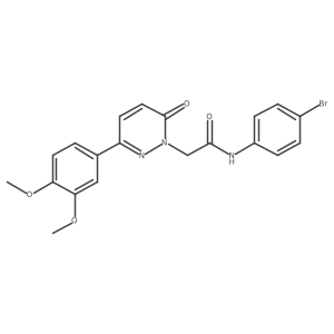 N-(4-bromophenyl)-2-(3-(3,4-dimethoxyphenyl)-6-oxopyridazin-1(6H)-yl)acetamide结构式
