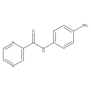N-(4-aminophenyl)pyrazine-2-carboxamide结构式