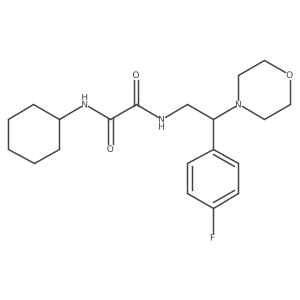 N1-cyclohexyl-N2-(2-(4-fluorophenyl)-2-morpholinoethyl)oxalamide Structure