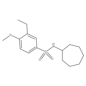 N-cycloheptyl-3-ethyl-4-methoxybenzenesulfonamide Structure