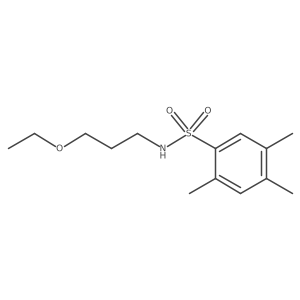 N-(3-ethoxypropyl)-2,4,5-trimethylbenzenesulfonamide结构式