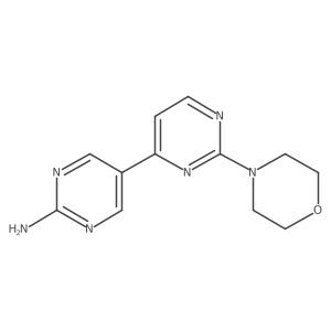 5-(2-Morpholinopyrimidin-4-yl)pyrimidin-2-amine结构式