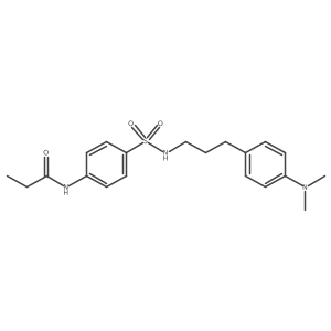 N-(4-(N-(3-(4-(dimethylamino)phenyl)propyl)sulfamoyl)phenyl)propionamide Structure