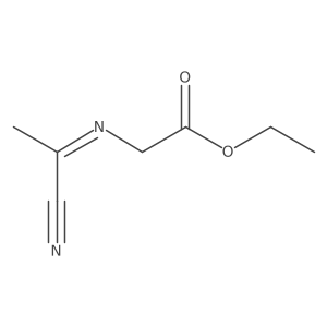 N-(1-Cyanoethylidene)glycine ethyl ester结构式