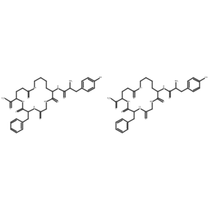 (H-Tyr-lys-gly-phe-glu-NH2)2 Structure